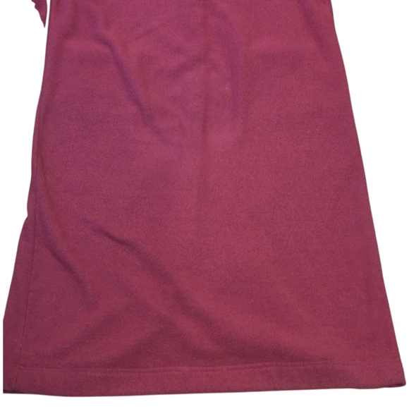 L.L. Bean Women’s Size L Full Zip Winter Fleece Warm Robe Cozy Deep Raspberry - Picture 6 of 10